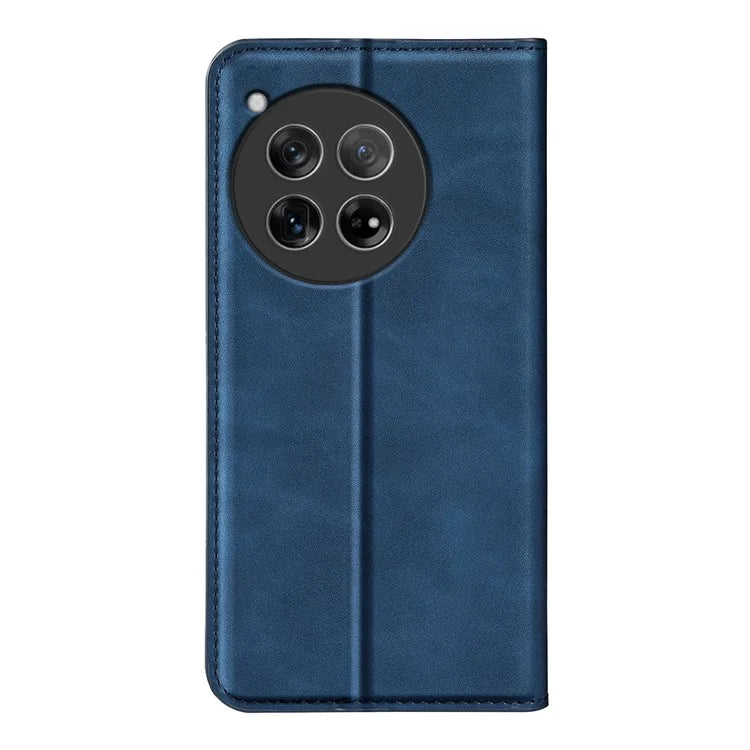 For OnePlus 12 5G PU Leather Skin-touch Case Wallet Flip Phone Cover