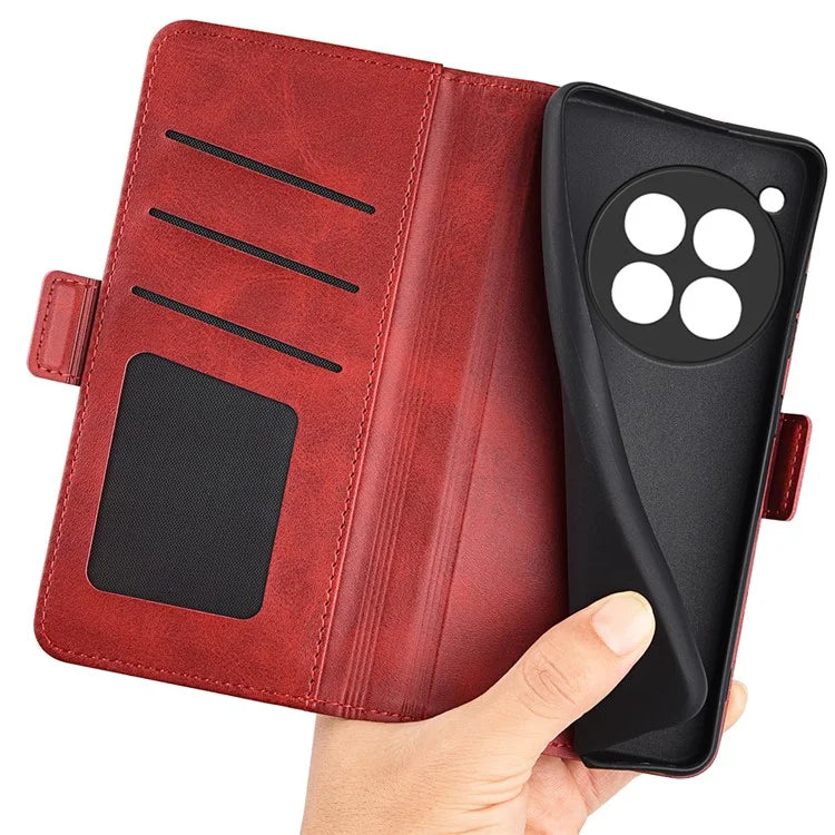 For OnePlus 12 5G Leather Flip Wallet Case Folio Stand View Phone Cover