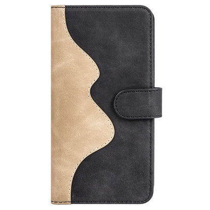 For OnePlus 12 5G Wallet PU Leather Case Color Splicing Phone Cover