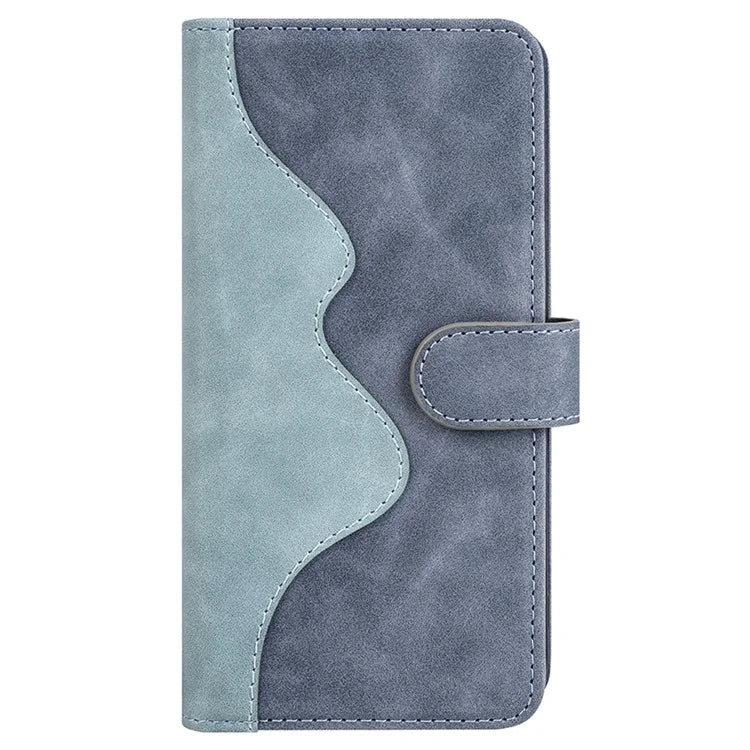 For OnePlus 12 5G Wallet PU Leather Case Color Splicing Phone Cover
