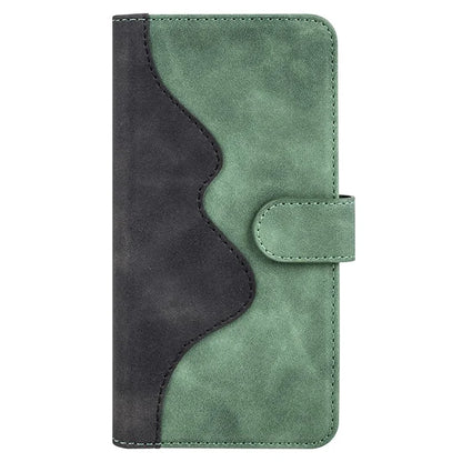 For OnePlus 12 5G Wallet PU Leather Case Color Splicing Phone Cover