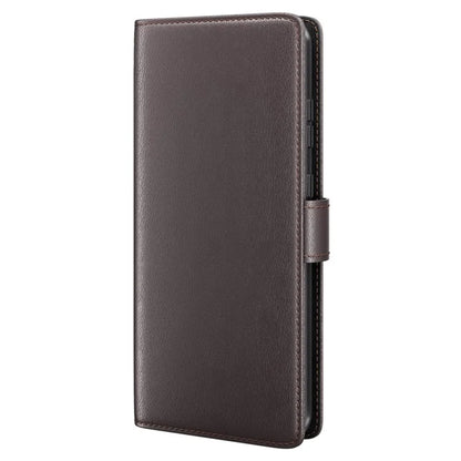 For OnePlus 12 5G Wallet Case Genuine Split Leather Phone Cover with TPU Shockproof Shell