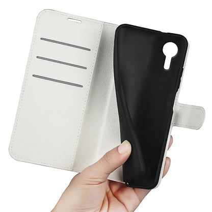 For Samsung Galaxy Xcover 7 Litchi Texture PU Leather Wallet Case Card Slot Stand Phone Cover