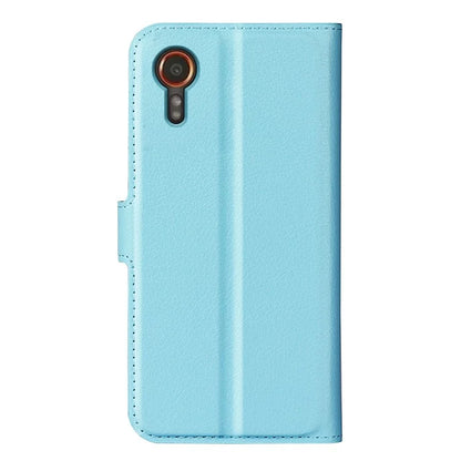 For Samsung Galaxy Xcover 7 Litchi Texture PU Leather Wallet Case Card Slot Stand Phone Cover