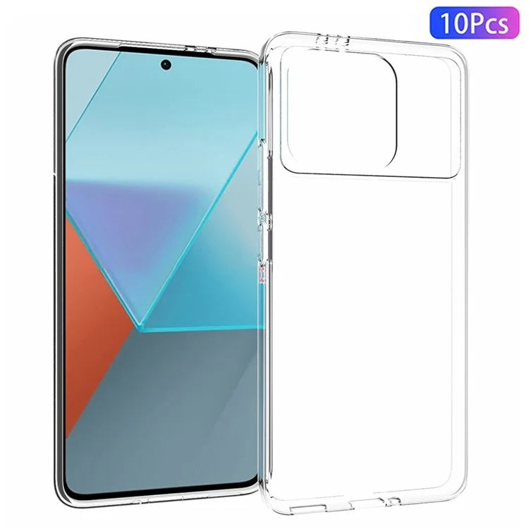 10Pcs / Pack For Xiaomi Redmi K70 5G / K70 Pro 5G Case Watermark-Free TPU Clear Phone Cover