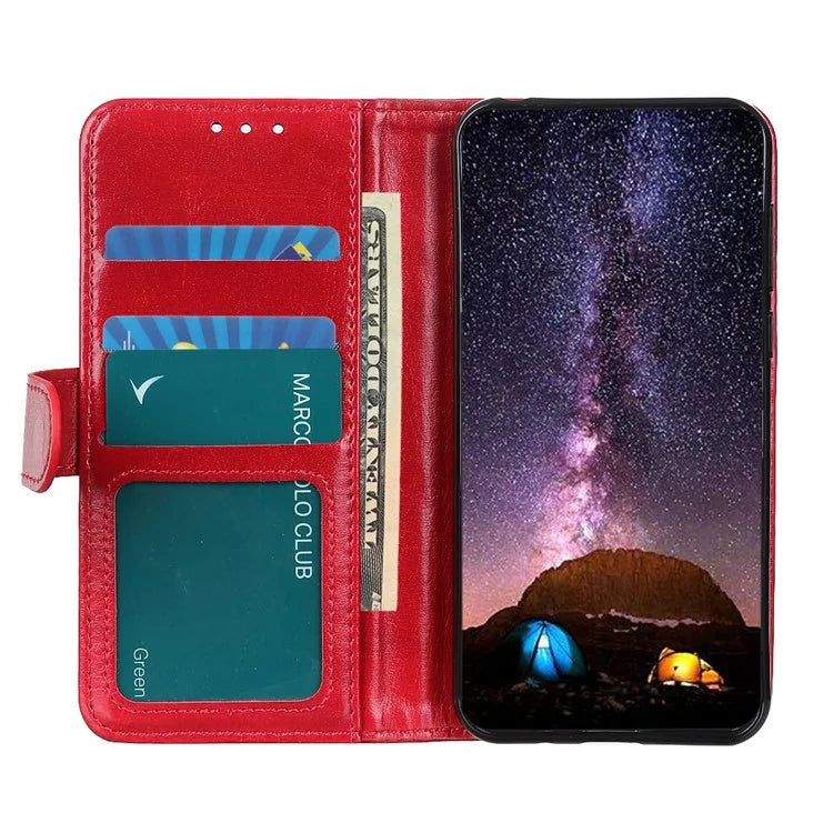 For Honor X8b 4G Case Crazy Horse Texture Leather Phone Wallet Cover