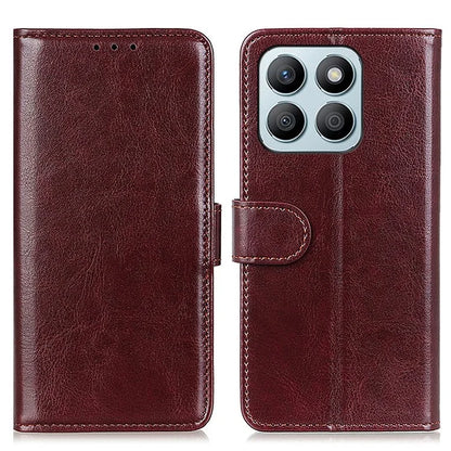 For Honor X8b 4G Case Crazy Horse Texture Leather Phone Wallet Cover