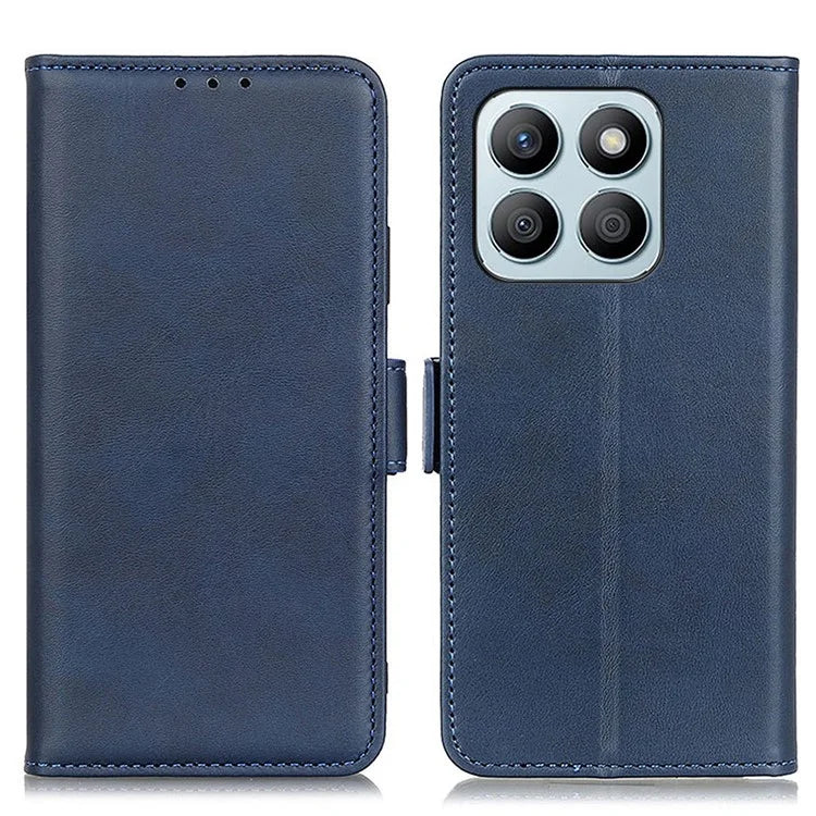 For Honor X8b 4G Phone Case Leather Wallet Side Magnetic Clasp Cover