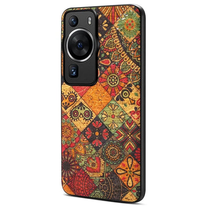 For Huawei P60 / P60 Pro Flower Case PU Leather Protective Back Cover