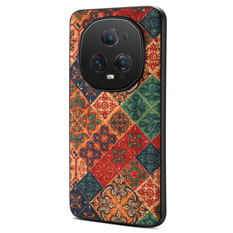 For Honor Magic5 Ultimate 5G Phone Case Blooming Floral Pattern Back Leather Cover