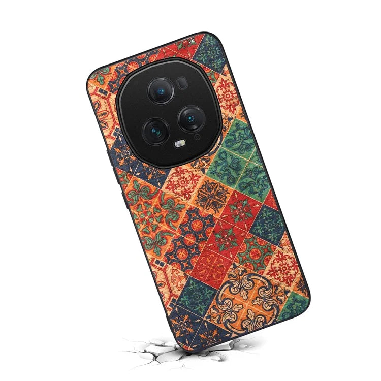 For Honor Magic5 Ultimate 5G Phone Case Blooming Floral Pattern Back Leather Cover