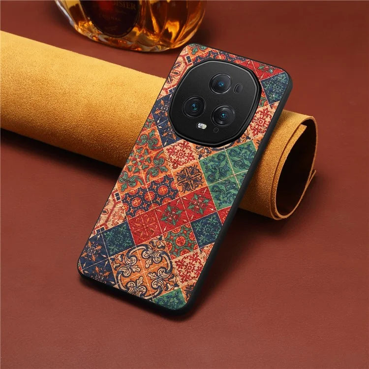 For Honor Magic5 Ultimate 5G Phone Case Blooming Floral Pattern Back Leather Cover