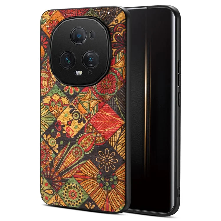 For Honor Magic5 Ultimate 5G Phone Case Blooming Floral Pattern Back Leather Cover