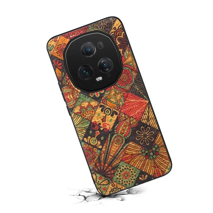 For Honor Magic5 Ultimate 5G Phone Case Blooming Floral Pattern Back Leather Cover
