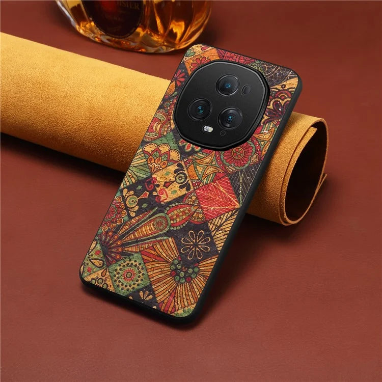 For Honor Magic5 Ultimate 5G Phone Case Blooming Floral Pattern Back Leather Cover