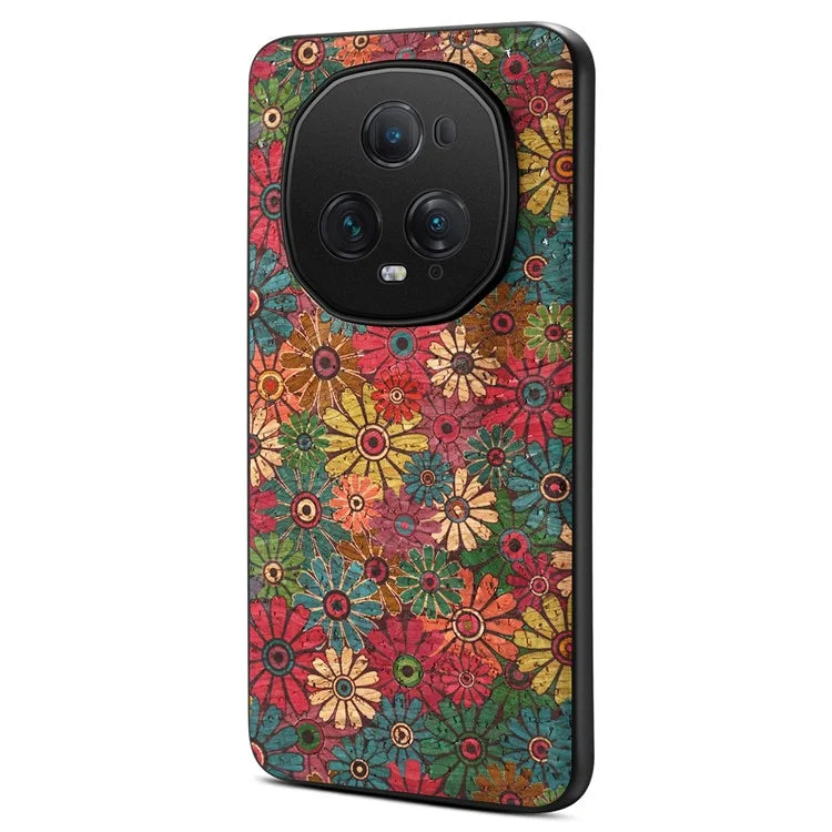 For Honor Magic5 Ultimate 5G Phone Case Blooming Floral Pattern Back Leather Cover