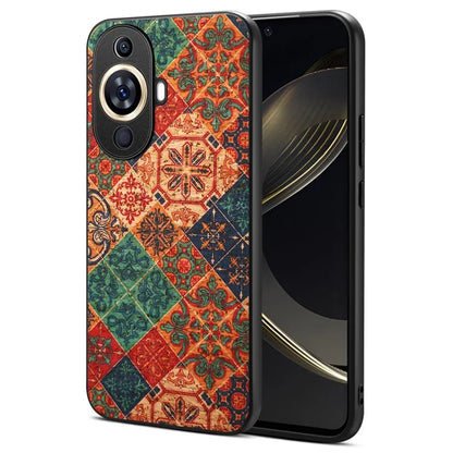 For Huawei nova 11 Pro / nova 11 Ultra Phone Case PU Leather Flower Pattern Slim Cover