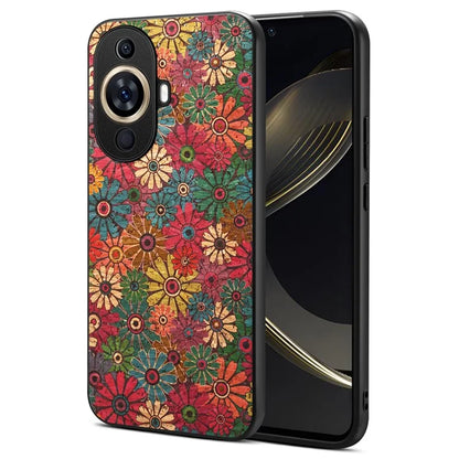 For Huawei nova 11 Pro / nova 11 Ultra Phone Case PU Leather Flower Pattern Slim Cover