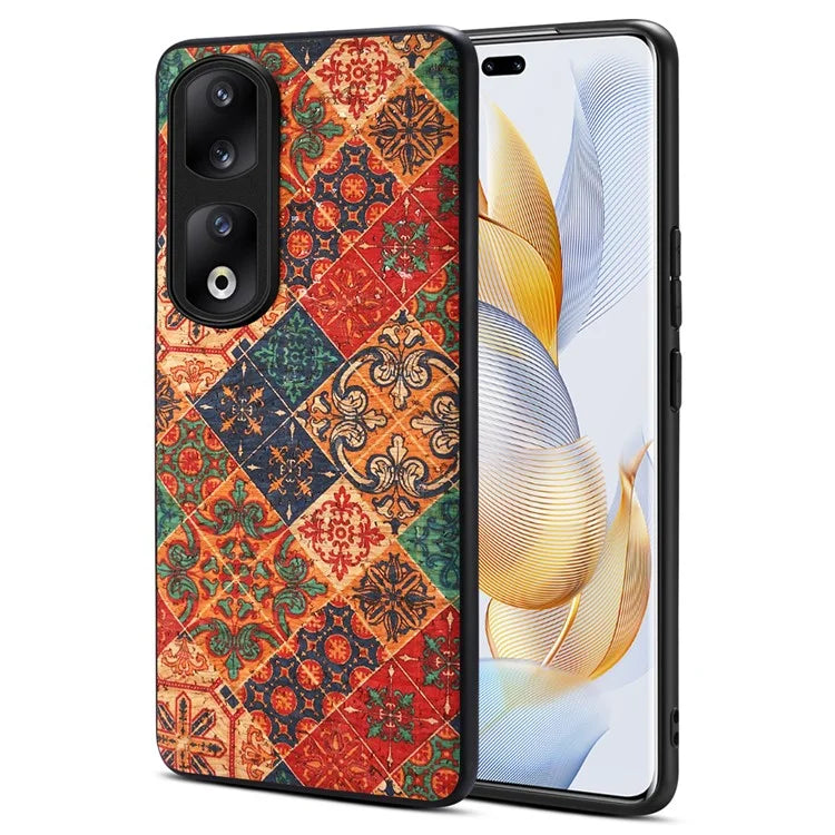 For Honor 90 Pro Phone Case Printed Flower Pattern Shockproof Cover