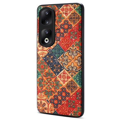 For Honor 90 Pro Phone Case Printed Flower Pattern Shockproof Cover