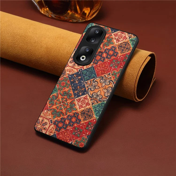 For Honor 90 Pro Phone Case Printed Flower Pattern Shockproof Cover