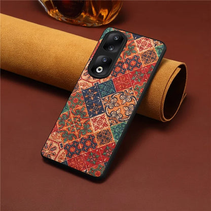 For Honor 90 Pro Phone Case Printed Flower Pattern Shockproof Cover