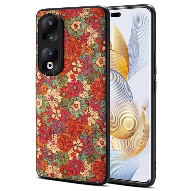 For Honor 90 Pro Phone Case Printed Flower Pattern Shockproof Cover