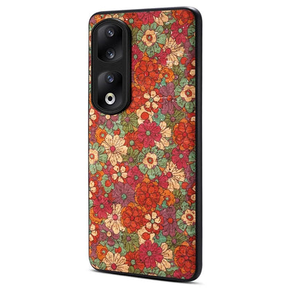 For Honor 90 Pro Phone Case Printed Flower Pattern Shockproof Cover