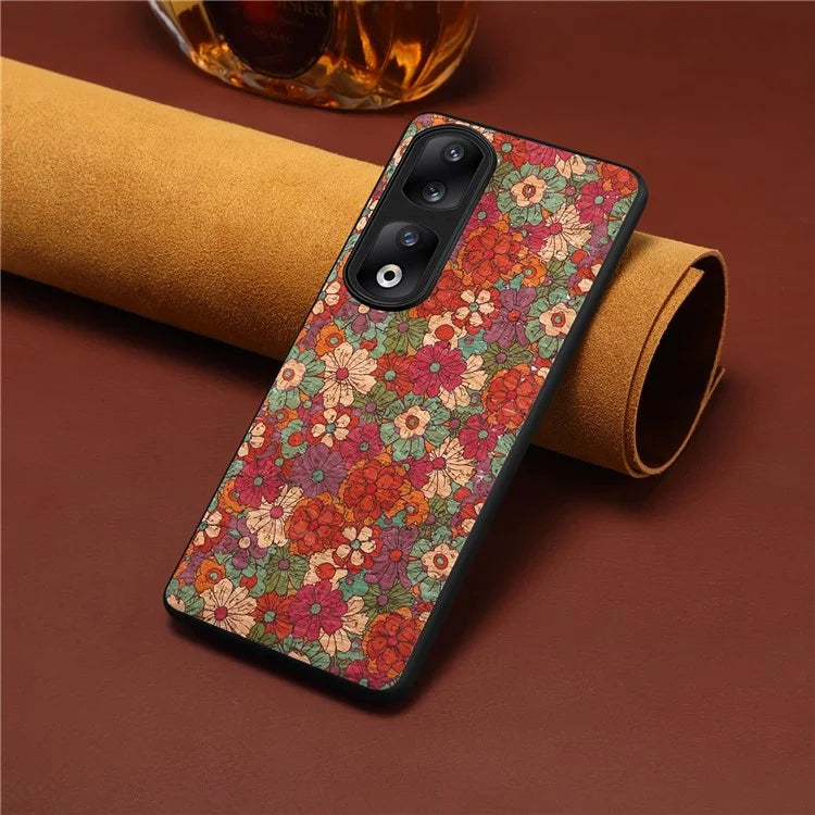 For Honor 90 Pro Phone Case Printed Flower Pattern Shockproof Cover