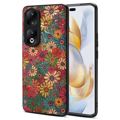 For Honor 90 Pro Phone Case Printed Flower Pattern Shockproof Cover
