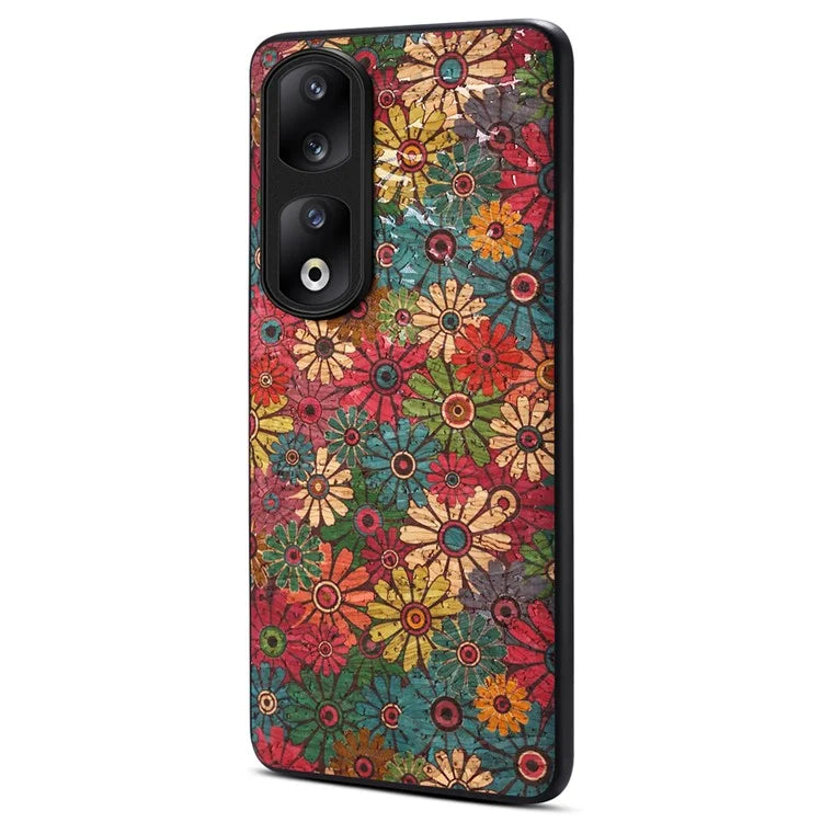 For Honor 90 Pro Phone Case Printed Flower Pattern Shockproof Cover