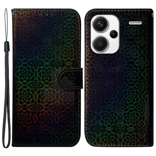 For Xiaomi Redmi Note 13 Pro+ 5G Leather Case Dazzling Flower Phone Cover