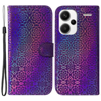 For Xiaomi Redmi Note 13 Pro+ 5G Leather Case Dazzling Flower Phone Cover