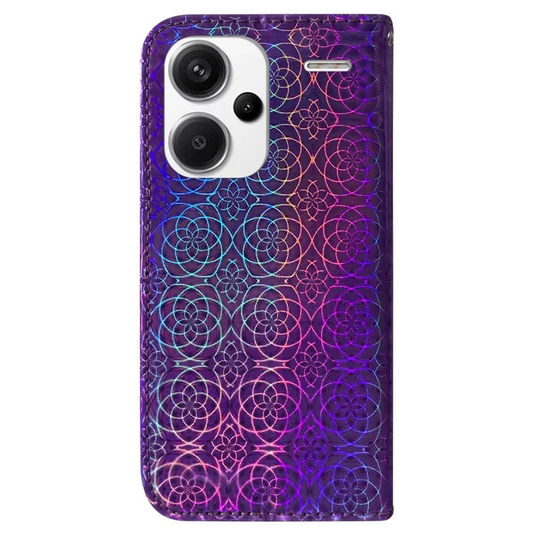 For Xiaomi Redmi Note 13 Pro+ 5G Leather Case Dazzling Flower Phone Cover