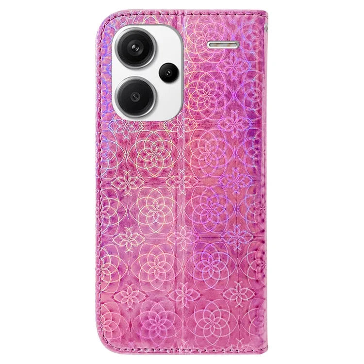 For Xiaomi Redmi Note 13 Pro+ 5G Leather Case Dazzling Flower Phone Cover