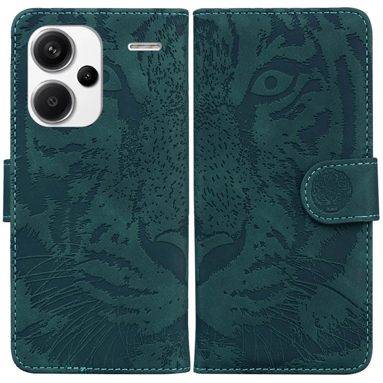 For Xiaomi Redmi Note 13 Pro+ 5G Wallet Case Tiger Pattern Leather Stand Feature Flip Phone Cover