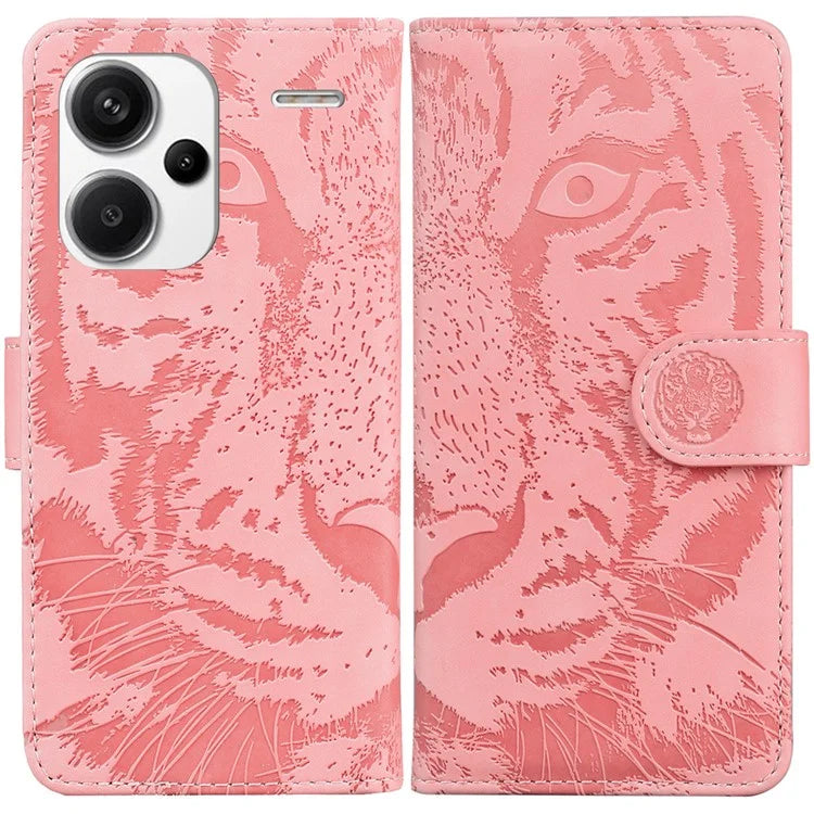 For Xiaomi Redmi Note 13 Pro+ 5G Wallet Case Tiger Pattern Leather Stand Feature Flip Phone Cover