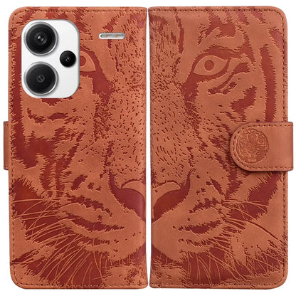 For Xiaomi Redmi Note 13 Pro+ 5G Wallet Case Tiger Pattern Leather Stand Feature Flip Phone Cover