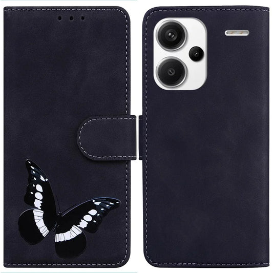 For Xiaomi Redmi Note 13 Pro+ 5G Wallet Case Butterfly Pattern Design PU Leather Phone Cover