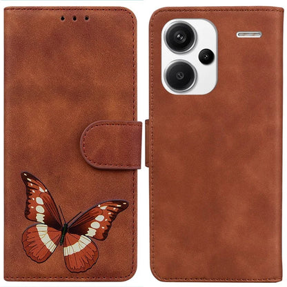 For Xiaomi Redmi Note 13 Pro+ 5G Wallet Case Butterfly Pattern Design PU Leather Phone Cover