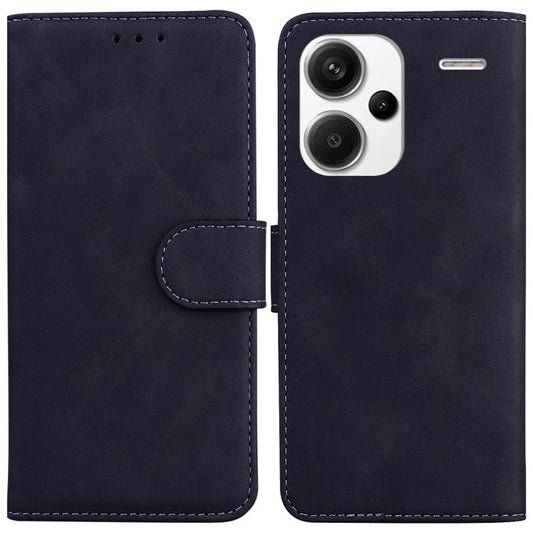 For Xiaomi Redmi Note 13 Pro+ 5G Case Solid Color Leather Phone Cover Stand Card Holder