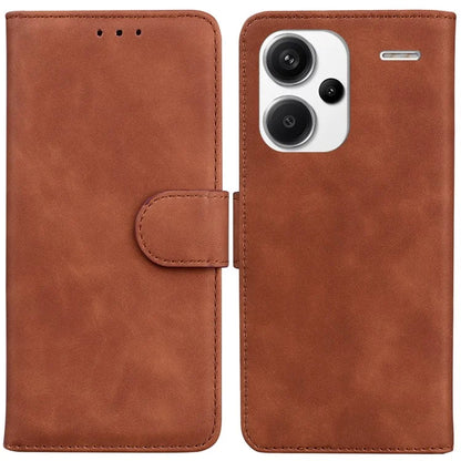 For Xiaomi Redmi Note 13 Pro+ 5G Case Solid Color Leather Phone Cover Stand Card Holder