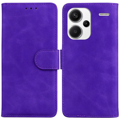 For Xiaomi Redmi Note 13 Pro+ 5G Case Solid Color Leather Phone Cover Stand Card Holder