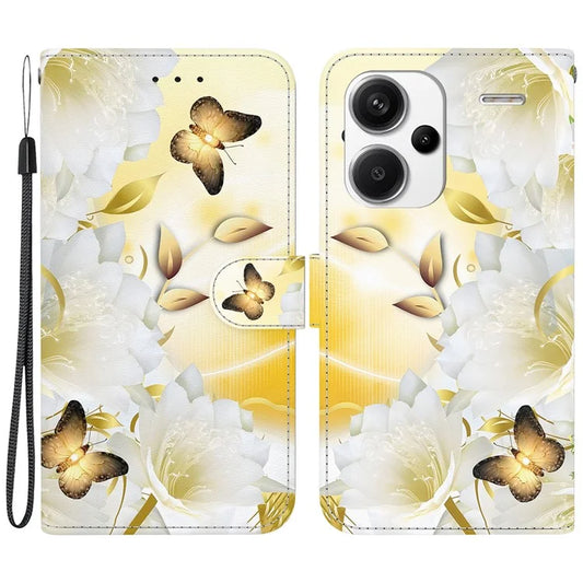 For Xiaomi Redmi Note 13 Pro+ 5G Phone Case Pattern Printing Cover Stand Wrist Strap