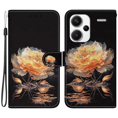 For Xiaomi Redmi Note 13 Pro+ 5G Phone Case Pattern Printing Cover Stand Wrist Strap
