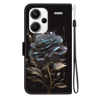 For Xiaomi Redmi Note 13 Pro+ 5G Phone Case Pattern Printing Cover Stand Wrist Strap
