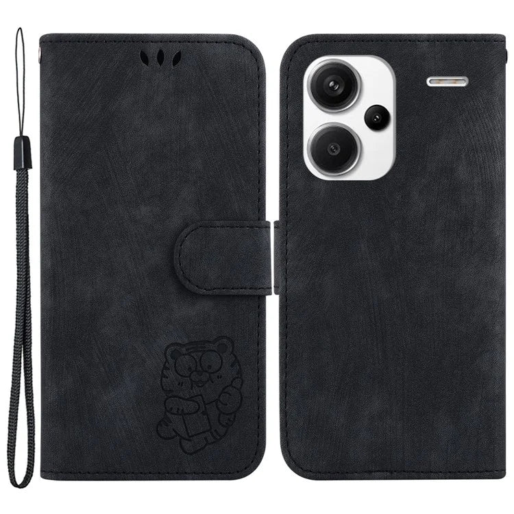 For Xiaomi Redmi Note 13 Pro+ 5G Case Wallet Cute Tiger Pattern Flip Shockproof Phone Cover