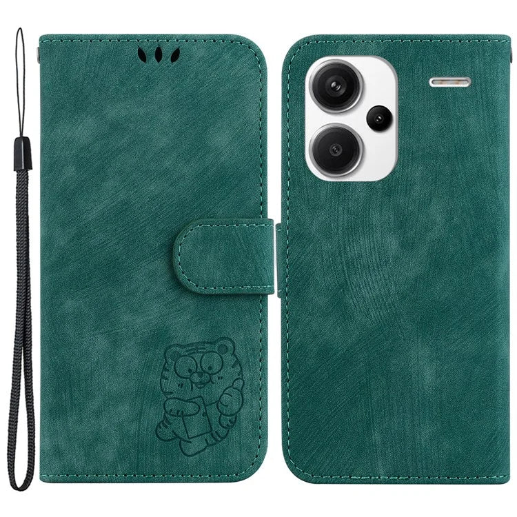 For Xiaomi Redmi Note 13 Pro+ 5G Case Wallet Cute Tiger Pattern Flip Shockproof Phone Cover