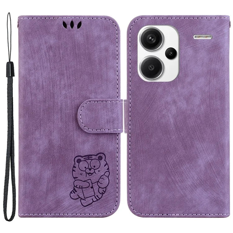 For Xiaomi Redmi Note 13 Pro+ 5G Case Wallet Cute Tiger Pattern Flip Shockproof Phone Cover