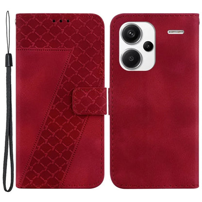 For Xiaomi Redmi Note 13 Pro+ 5G Flip Phone Case Leather Wallet Cover 7-Shape Pattern
